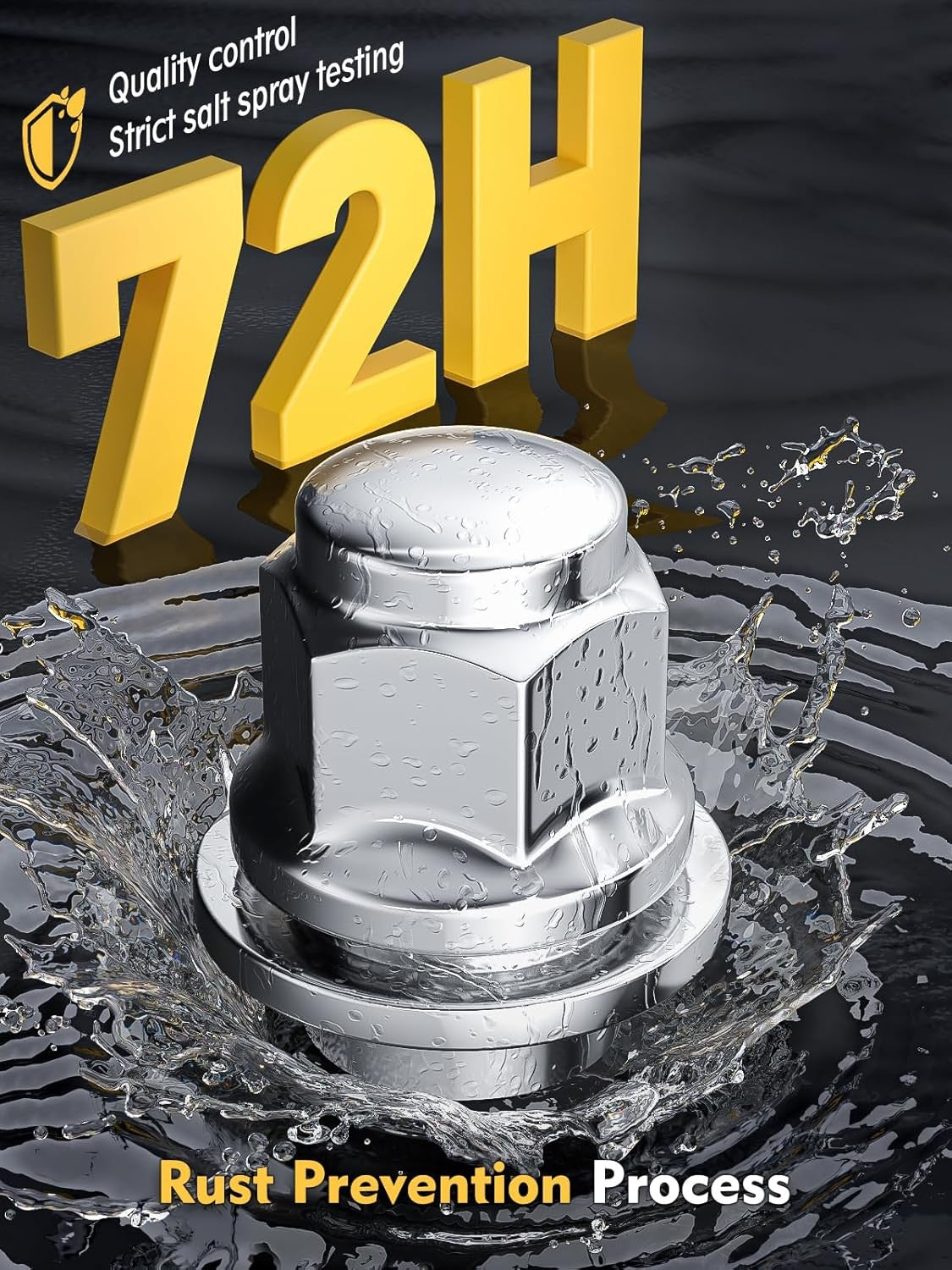 new MIKKUPPA 20pcs M12x1.25 Lug Nuts - M12X1.25-1.5&quot; (38mm) Long, Silver MIKKUPPA - KOEEK