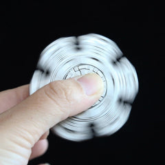 Silver Modern EDC Hand Spinner Stainless Steel Fidget Spinner Stress Relief Toy 07FC0E-D4 - KOEEK
