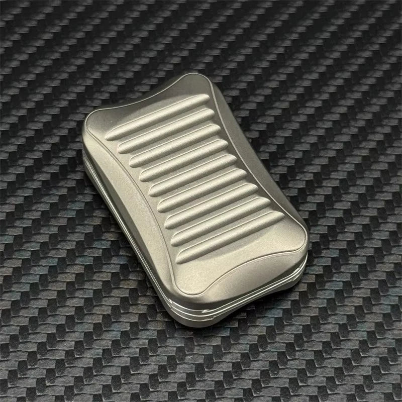 Titanium Alloy Soap EDC Fidget Toy Fashion Metal Infinite Push Fidget Slider 07FC0E-D4 - KOEEK