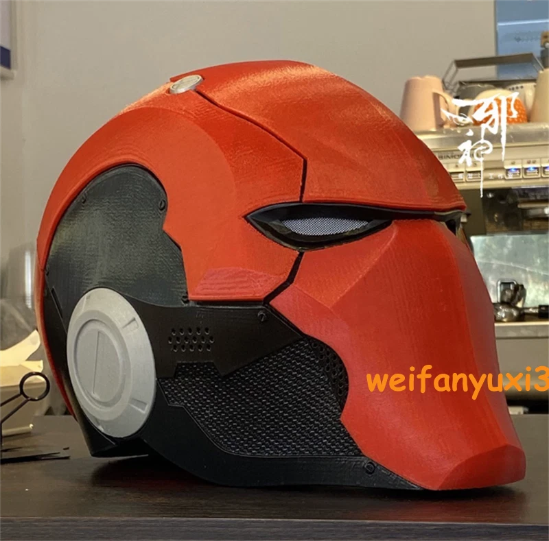 Red Hood Batman Helmet 3D Printed Full Face Mask Handmade Cosplay Props HANDMADE - KOEEK
