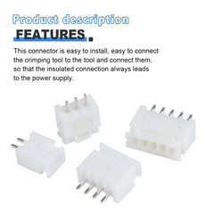 new 460PCS JST PH2.0 Connector kit 2/3/4/5/6Pin Plug Kit, White 07FC0E-D4 - KOEEK
