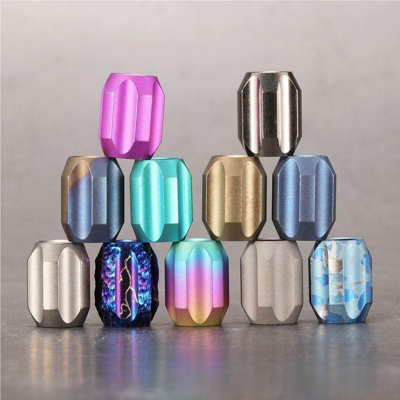 EDC Titanium Knife Lanyard Bead Paracord Parachute Cord Pendant Bracelet Bead 07FC0E-D4 - KOEEK