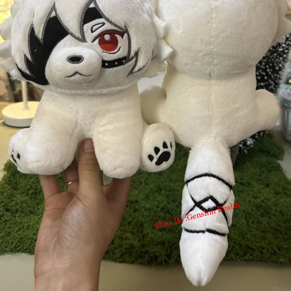 Anime Zenless Zone Zero Von Lycaon Sitting Position 20cm Plush Doll Stuffed Toy 07FC0E-D4 - KOEEK