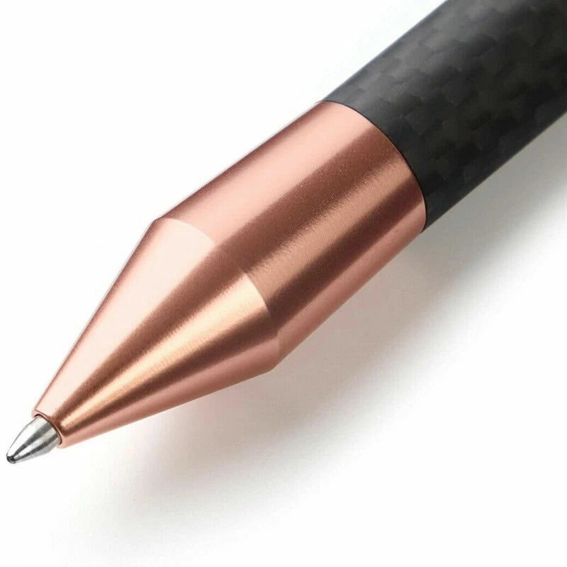 Carbon Fiber Aluminum Alloy Ballpoint Pen Signature Writing Pocket Pen EDC Gift 07FC0E-D4 - KOEEK
