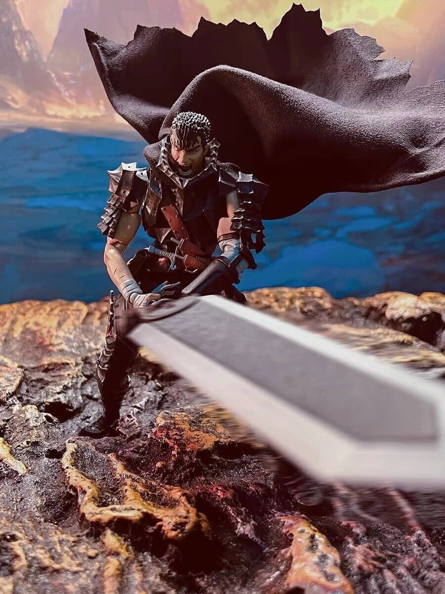 1/12HMD Custom Black Cloak Cape for 6" SHF Aciton Figure Berserk Guts(No Figure) 07FC0E-D4 - KOEEK