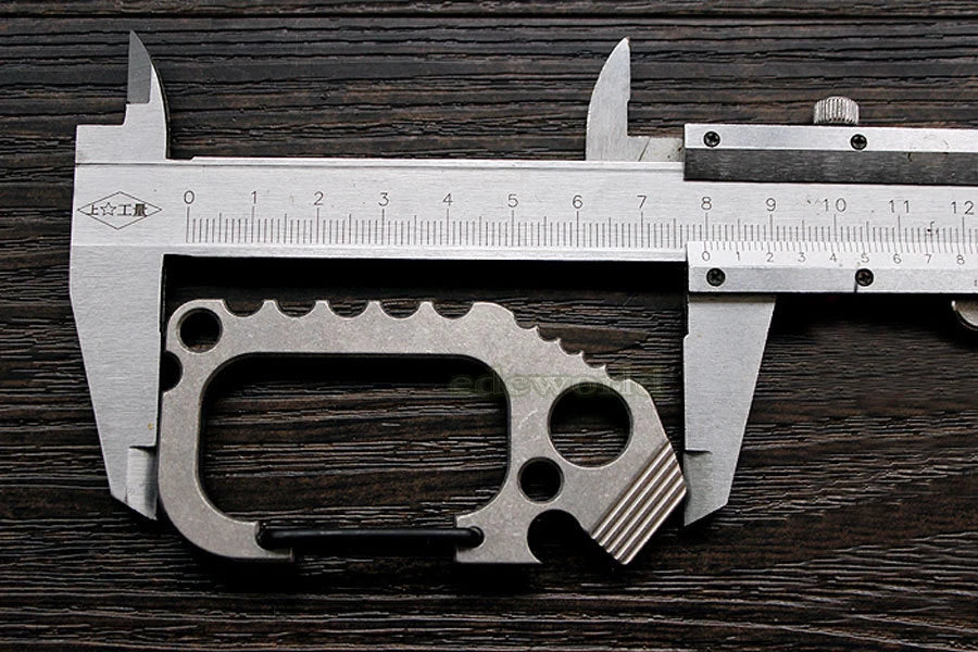 EDC TITANER Titanium TC4 CNC Ti Key Chain Carabiner Opener Crowbar Outdoor Tool TITANER - KOEEK