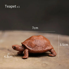 Purple Clay Tea Accessories Turtle Tea Pet Home Decor 07FC0E-D4 - KOEEK