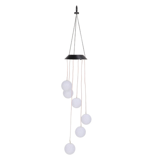 new Solar Crystal Ball Wind Chimes Light 100LM IP45 Waterproof Decorative Lamp For I koeek - KOEEK