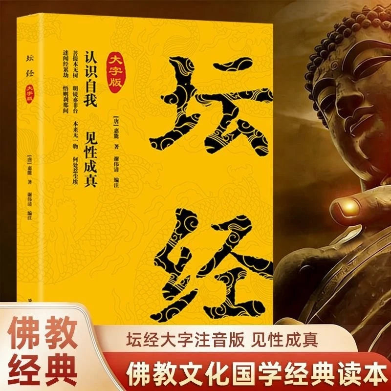 Large Print with Pinyin Platform Sutra Chinese Classic Buddhist Textbook 07FC0E-D4 - KOEEK