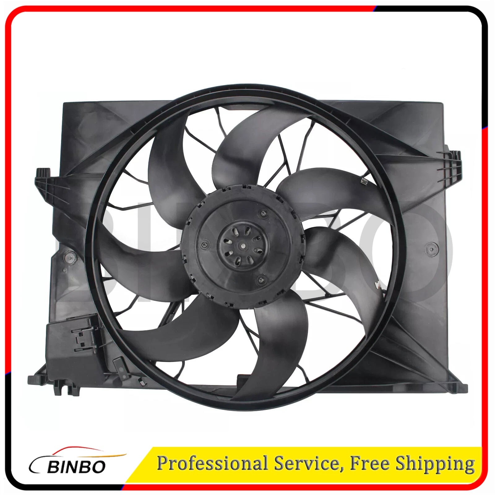 Radiator Cooling Fan Assembly For Mercedes Benz S550 Base Sedan 2007 2008-2013 07FC0E-D4 - KOEEK