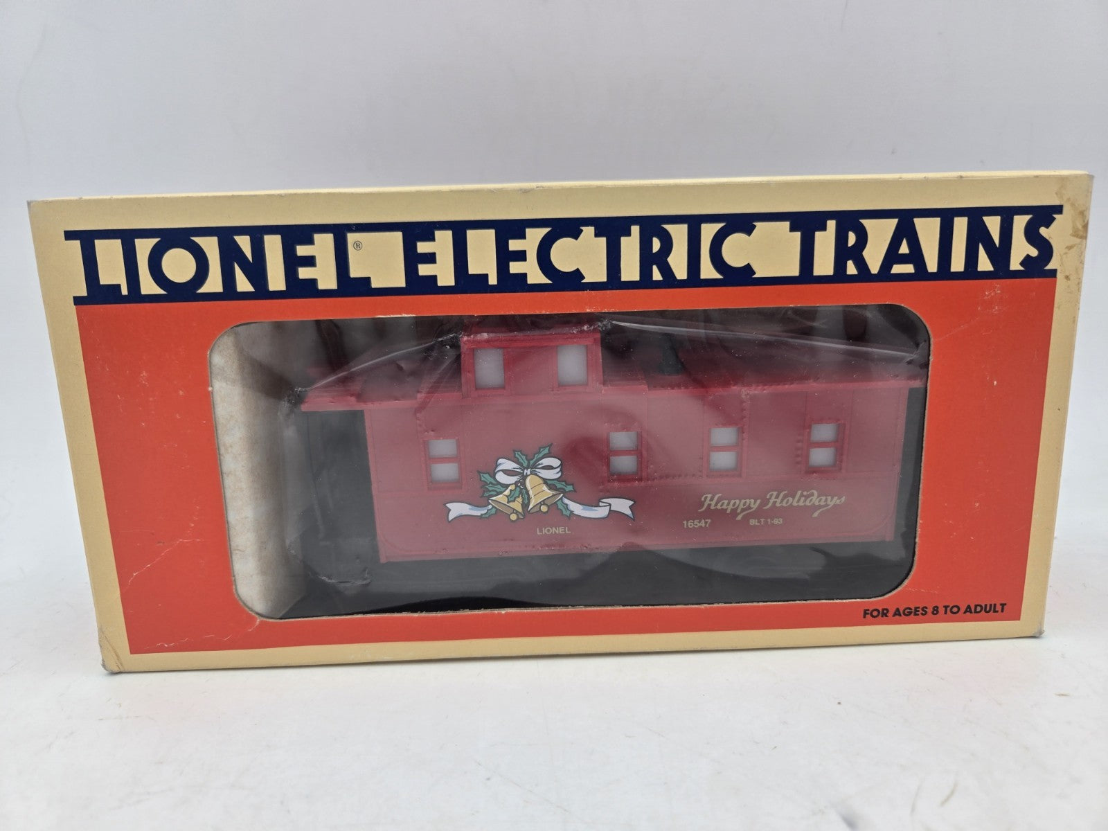 Lionel 6-16547 Christmas LIGHTED Square Window Caboose -  - TESTED! O Gauge LIONEL - KOEEK