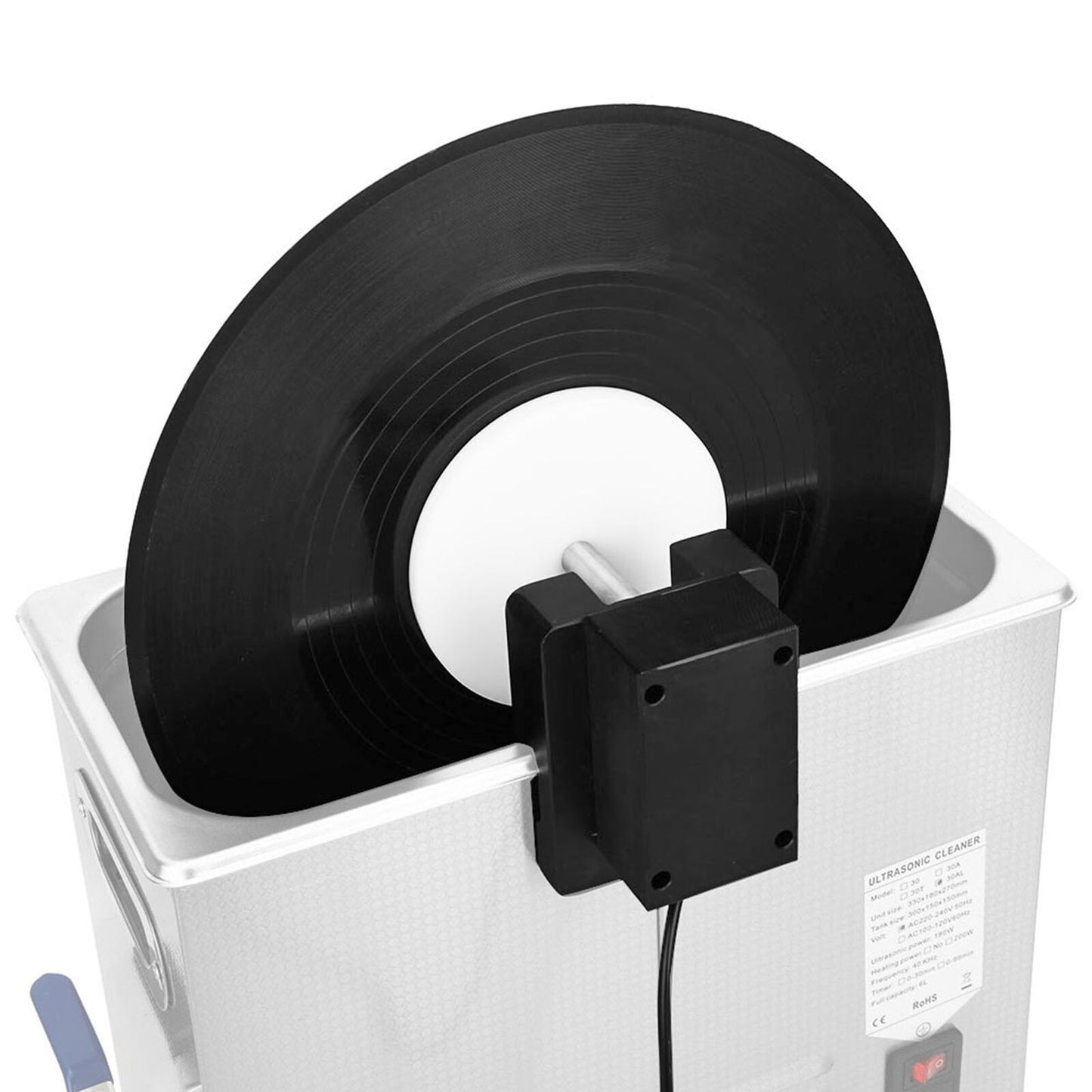 new Vinyl Record Cleaner Rack For Ultrasonic Record Cleaning Machine 100‑240V USPlug koeek - KOEEK