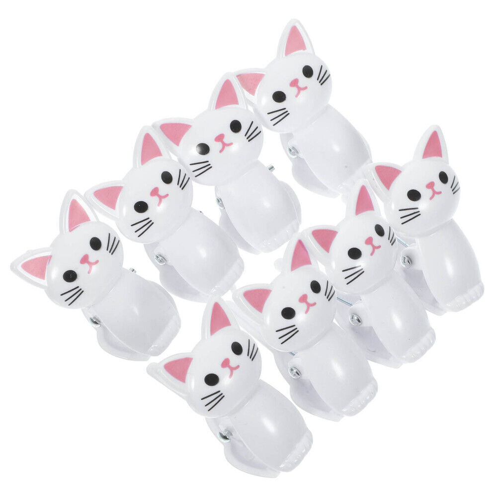 new  8pcs Cat Shape Food Bag Clips Chip Bag Sealing Clips Food Packaging Clips koeek - KOEEK