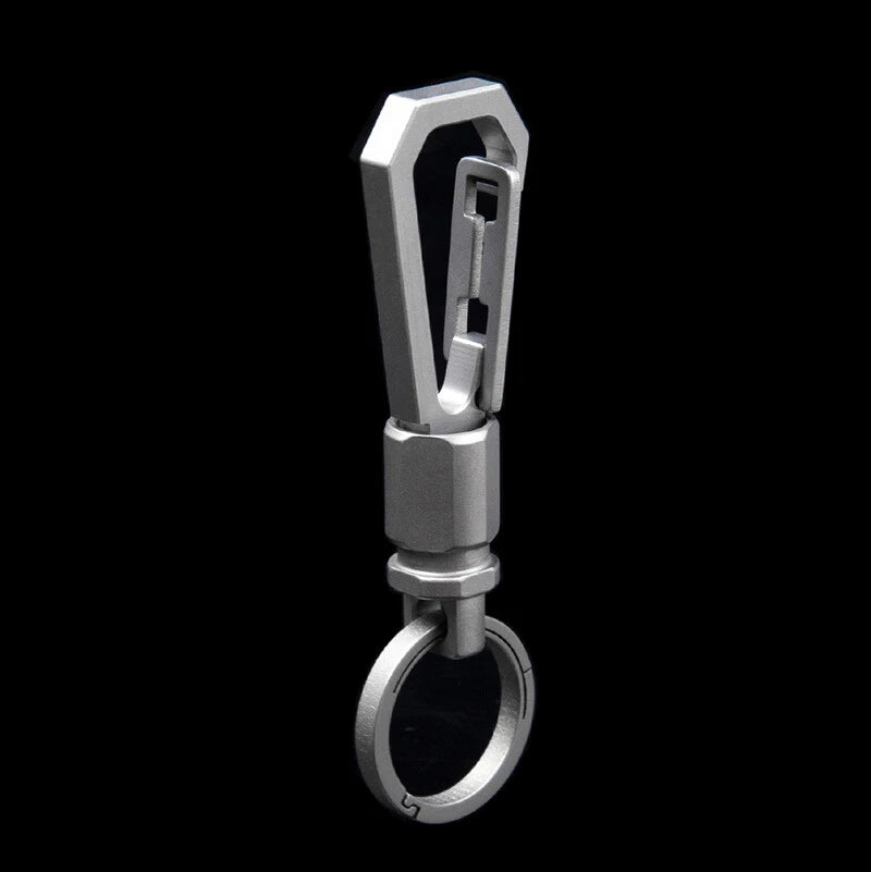 Rotating Titanium Alloy Keychain Dual Quick Release Tool Keyring Car Keychain 07FC0E-D4 - KOEEK