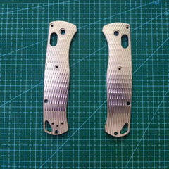 Hot 1Pair Custom MadeTitanium Alloy Handle Scales for Benchmade Bugout 535 Knive 07FC0E-D4 - KOEEK