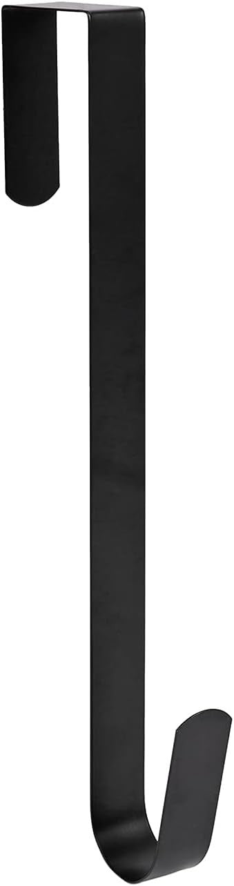 new Sattiyrch 12" Wreath Hanger for Front Door,Steel Over The Door Black SATTIYRCH - KOEEK
