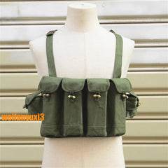 Chinese 56 Type Multi Pocket Tactical Vest Chest Rig Pouch Carrying Bullet Bag 07FC0E-D4 - KOEEK