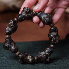 Natural Beads Sinking Old Material Hainan Agarwood Bracelet Handmade Jewelry 07FC0E-D4 - KOEEK