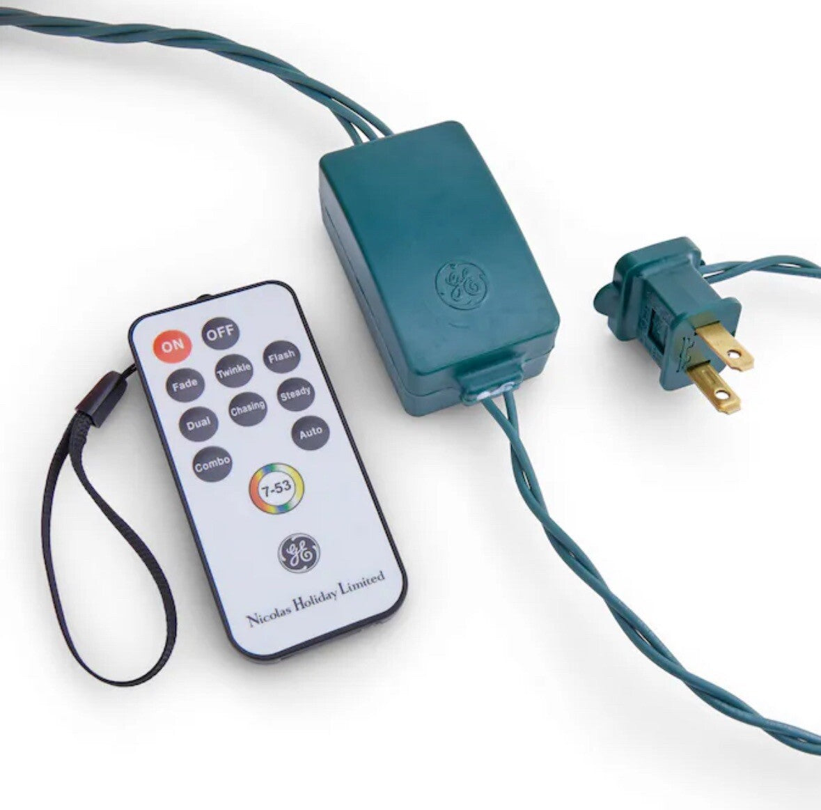 50 GE Color Effects Diamond Faceted RGB C9 LED Lights w/Remote Holiday Christmas GE - KOEEK