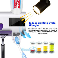 ny Porta Cepillos de Dientes Dispensador de Pasta Dental med Esterilizador Solar HQ