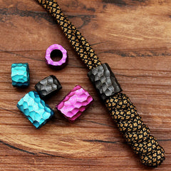 Handmade Carving TC4 Bead Titanium Bead Knife Lanyard EDC Bead Pendant DIY Beads 07FC0E-D4 - KOEEK