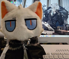 Official Arknights Cosplay Cat SilverAsh Ver. Plush Toy Cute Game Doll Xmas Gift ARKNIGHTS - KOEEK