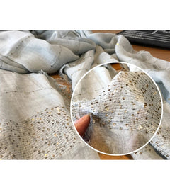 Crinkled Cotton Muslim Hijab Scarf Women Shawl Wrap Head Scarves Glitter Sequins 07FC0E-D4 - KOEEK