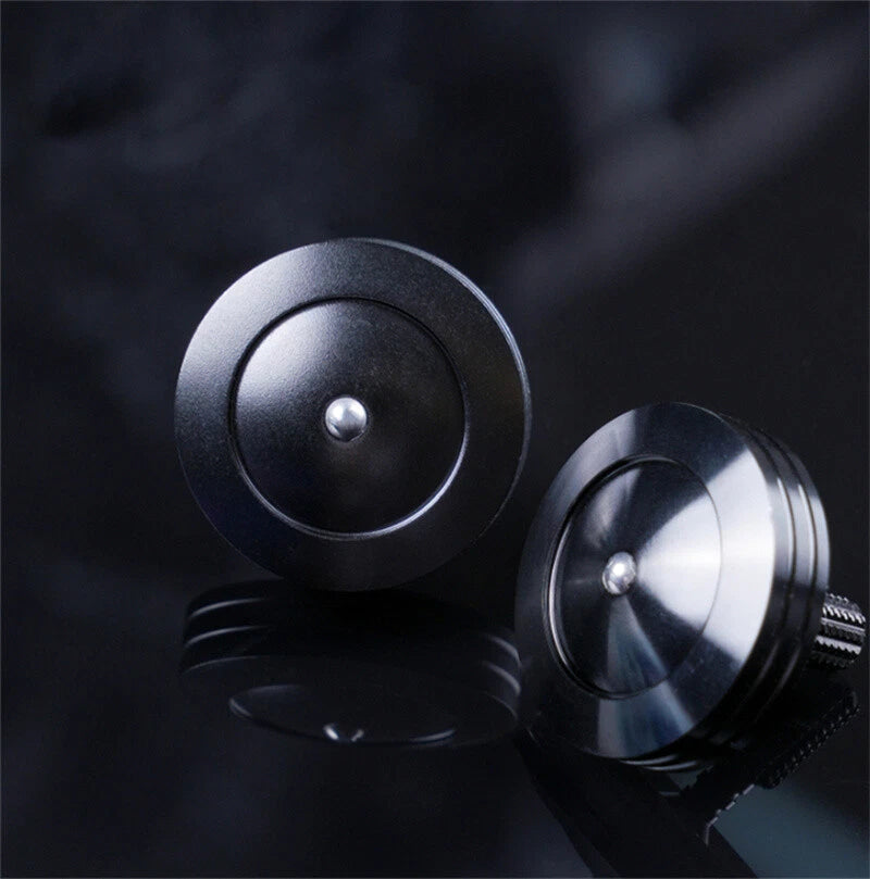 Hand Twist Stainless Steel Spinning Top Spinner EDC Toy Stress Relief Fidget Toy 07FC0E-D4 - KOEEK