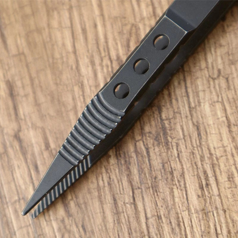 EDC Titanium + Red-copper CNC Tweezers Portable Antiskid Outdoor Camping Tool 07FC0E-D4 - KOEEK