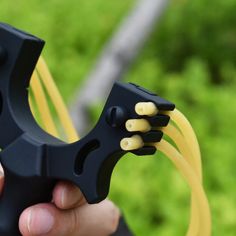 Resin Slingshot Hunting Slingbow Black Catapult Rubber Band Archery Bow Shooting 07FC0E-D4 - KOEEK