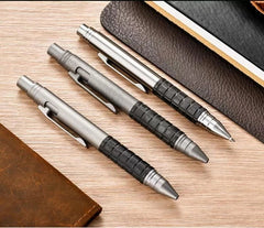 Carbon Fiber Ballpoint Pen EDC Titanium Bolt Action Signature Writing Pocket Pen 07FC0E-D4 - KOEEK