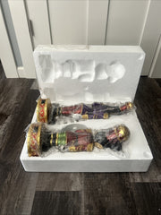 Disney Christmas Mickey Mouse & Goofy 18” NUTCRACKER SET Lights & Music Statues DISNEY - KOEEK