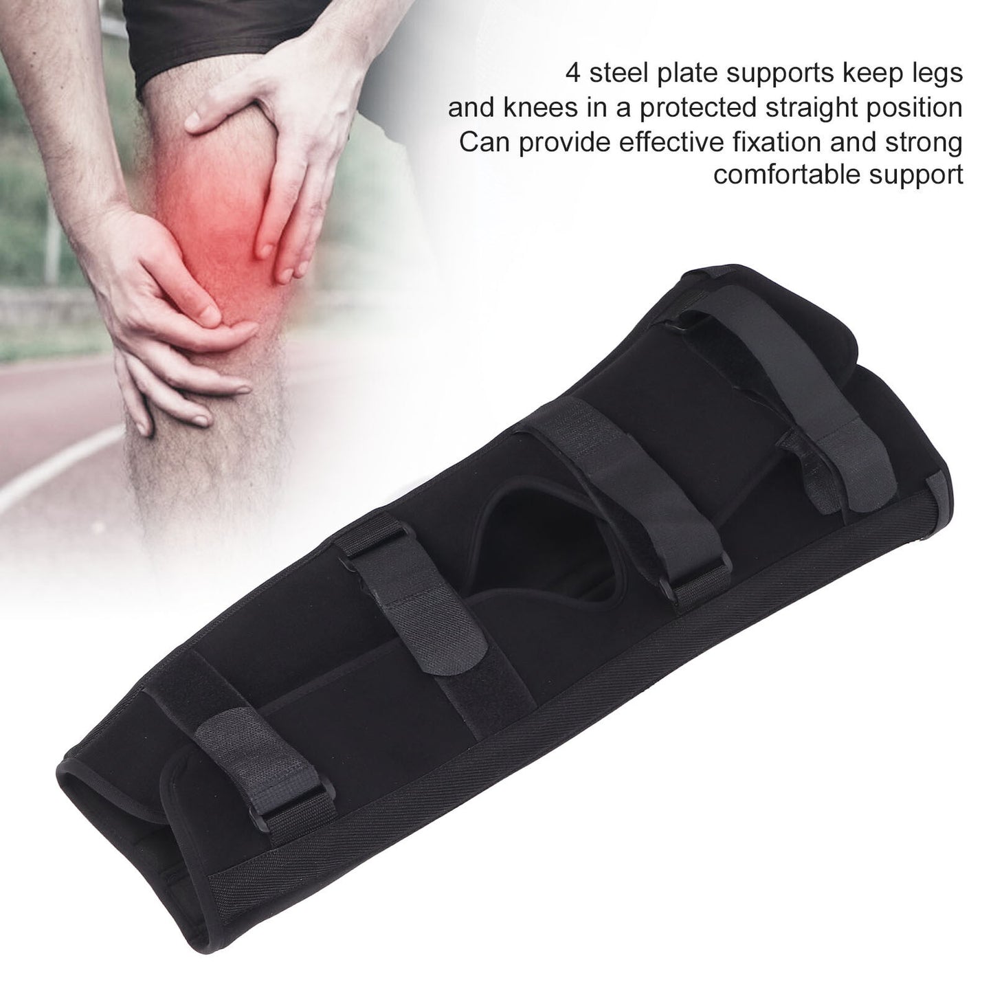 new Knee Immobilizer Strong Comfortable Support Practical Knee Splint Brace With Fou koeek - KOEEK