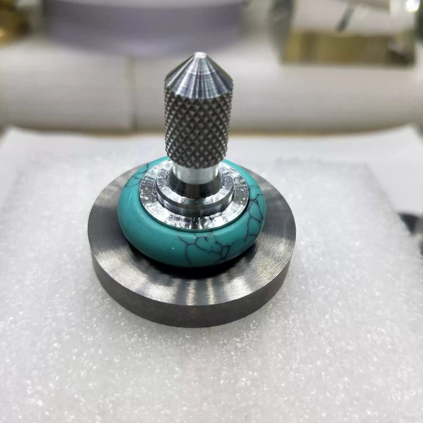 Tungsten Steel Hand Twisting Spinning Top Gyro Gyroscope Collection Spinner Toys 07FC0E-D4 - KOEEK