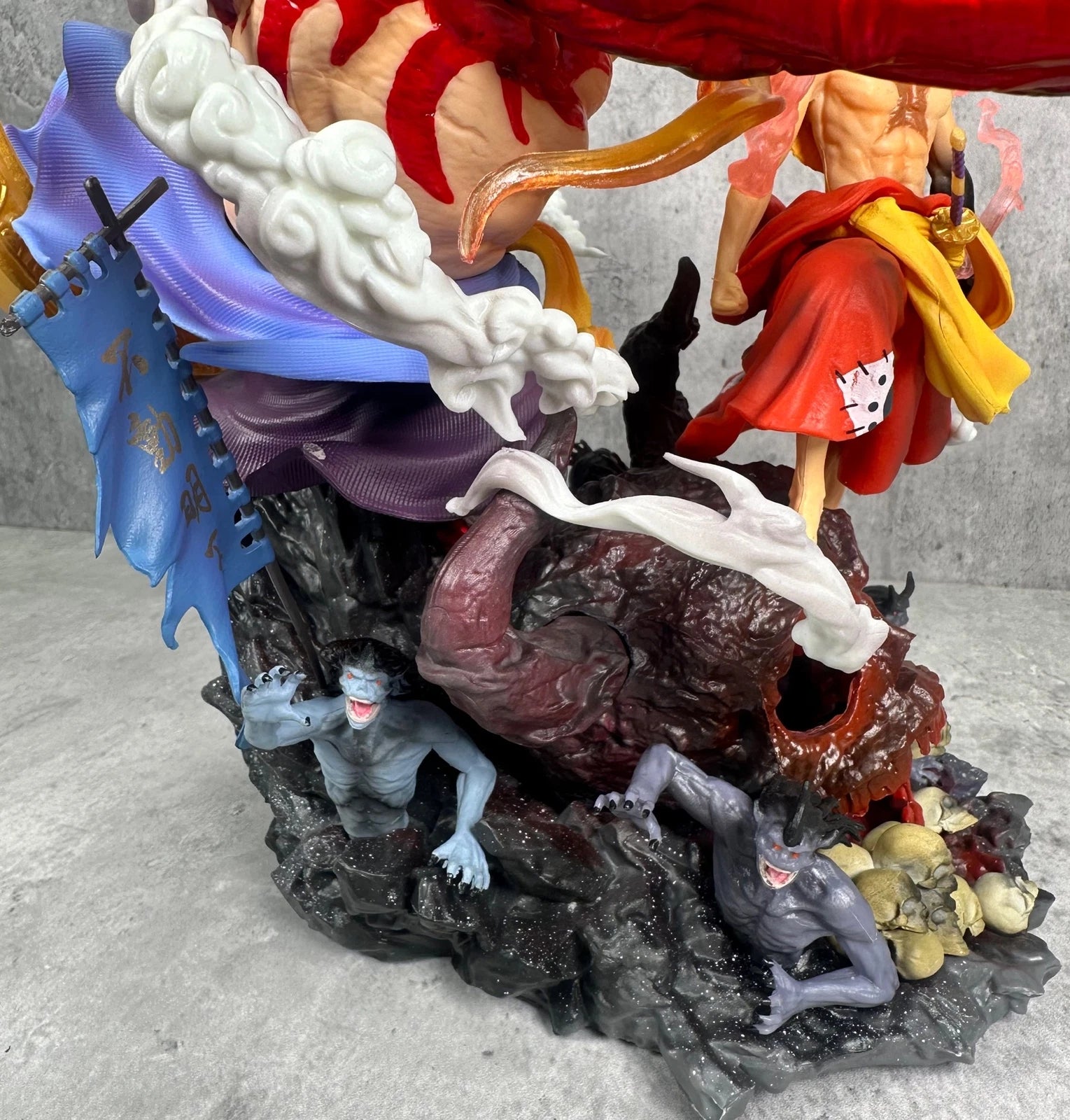 Japan Anime Figure Luffy Gear 4 Wano Kuni GK Statue PVC Model Collectible 35CM 07FC0E-D4 - KOEEK