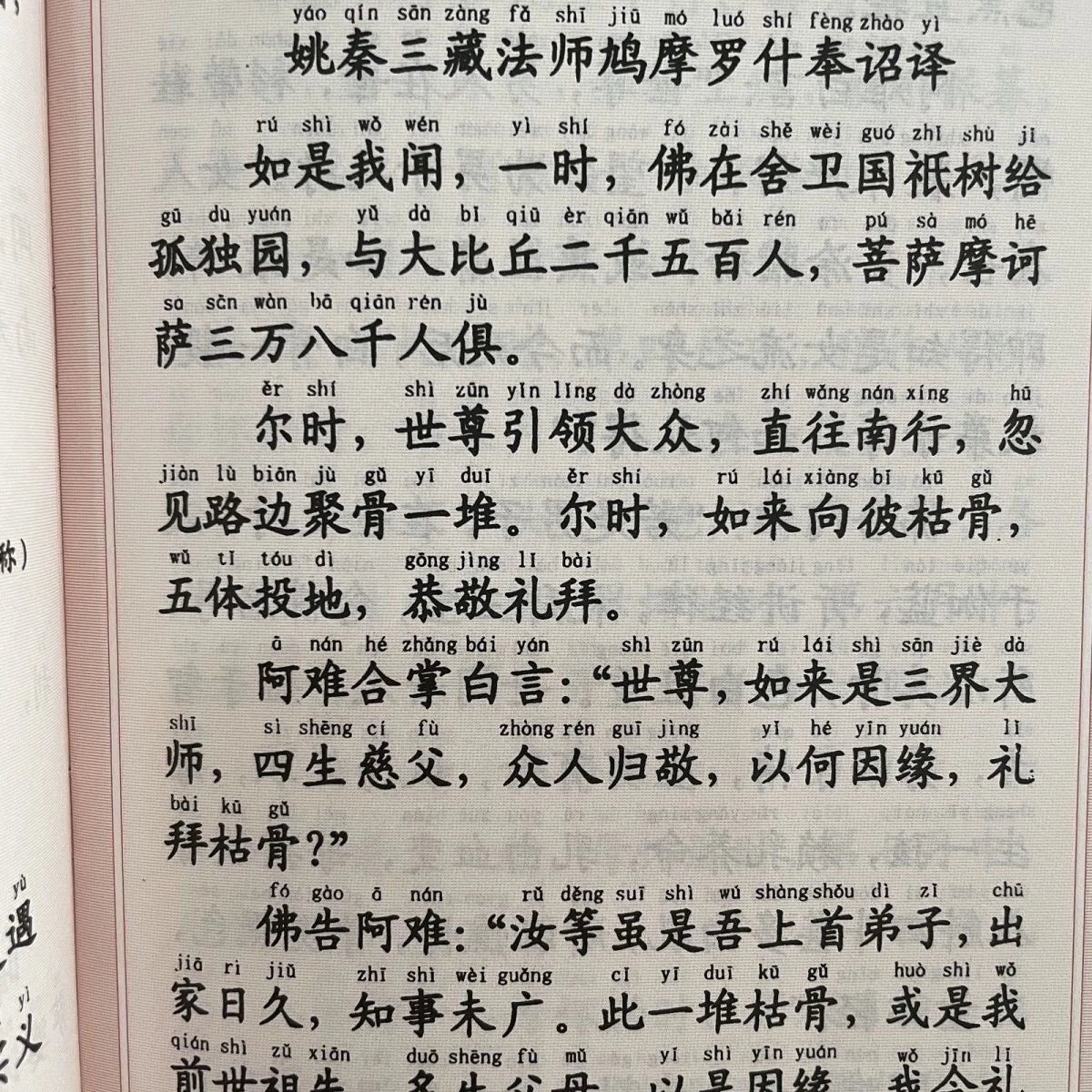 Simplified Large Print with Pinyin Recitation Buddhist Sutra Textbook 07FC0E-D4 - KOEEK