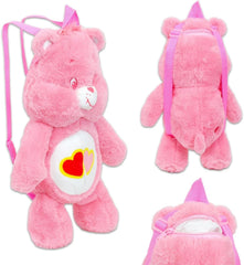 Care Bears Love-A-Lot Bear 17” Plush Backpack Pink Soft Plush Backpack Bag CARE_BEARS - KOEEK