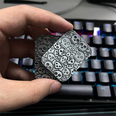 Skull Pattern Fidget Slider EDC Adult Metal Fidget Toys ADHD Tool 07FC0E-D4 - KOEEK