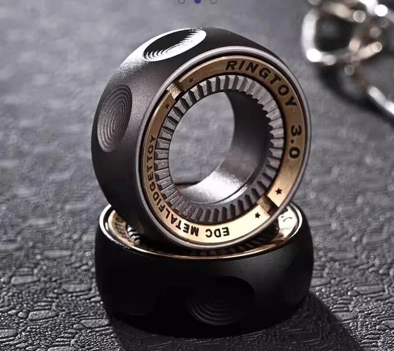 EDC Toy Fidget Spinner Mechanic Ring Fingertip Ratchet Stress Relief Fidget Gift 07FC0E-D4 - KOEEK