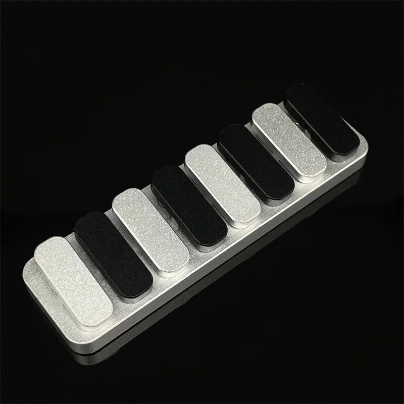 8 Keys Piano Keys Fidget Clicker EDC Fidget Slider ADHD Metal Fidget Toys Gifts 07FC0E-D4 - KOEEK