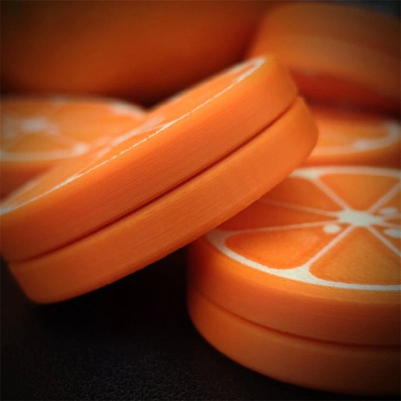 Creative Orange Fidget Coin 3D Plastic EDC Fidget Toy Stylish Novel Ratchet Coin 07FC0E-D4 - KOEEK