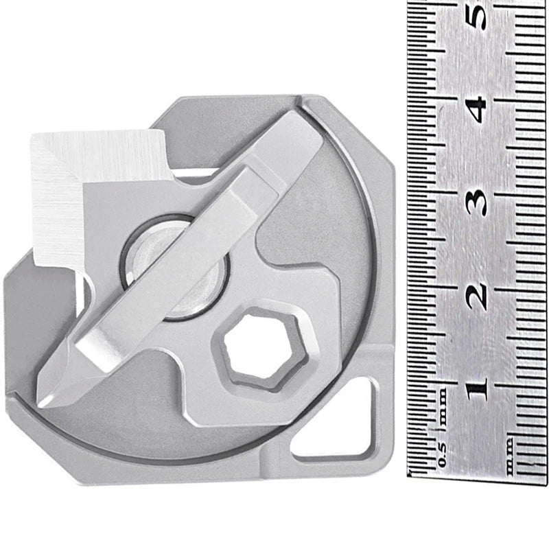 4 IN 1 Titanium Multi Tools Screwdriver Cutter Portable Camping EDC Keychain 07FC0E-D4 - KOEEK