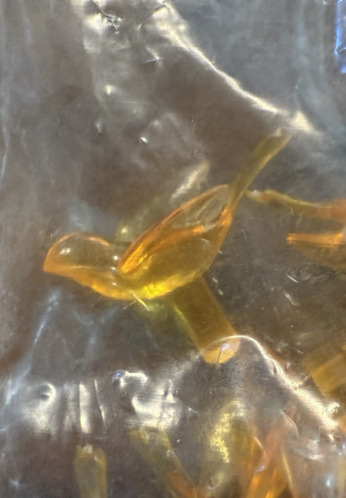 NOS Vtg Crafters Lot /Ceramic Christmas Tree MINI Lights Twist Flame Bulbs Pegs 07FC0E-D4 - KOEEK