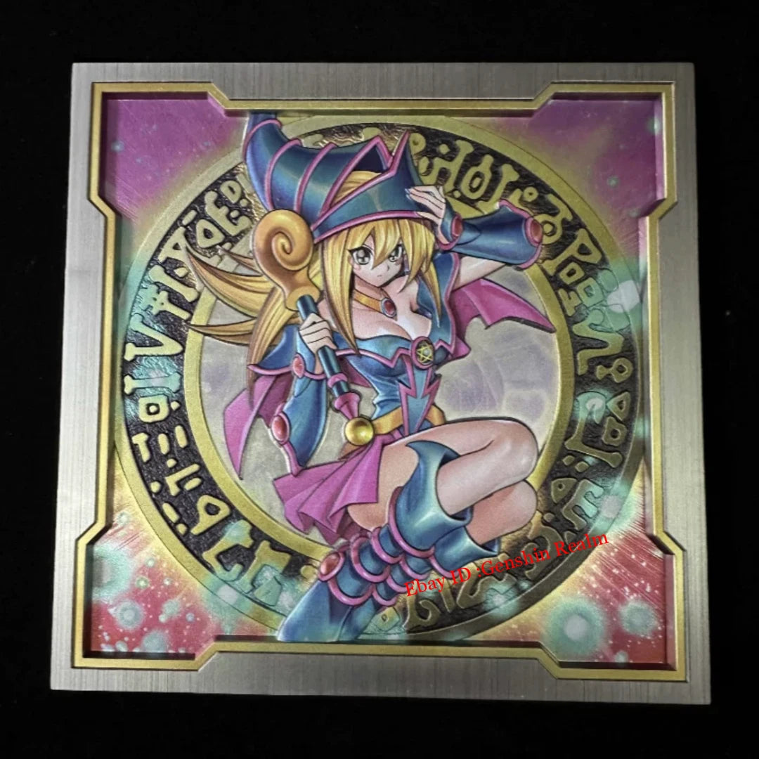 Anime Yu-Gi-Oh! Black Magician Girl Large Metal Embossed 3D Region Center Card 07FC0E-D4 - KOEEK