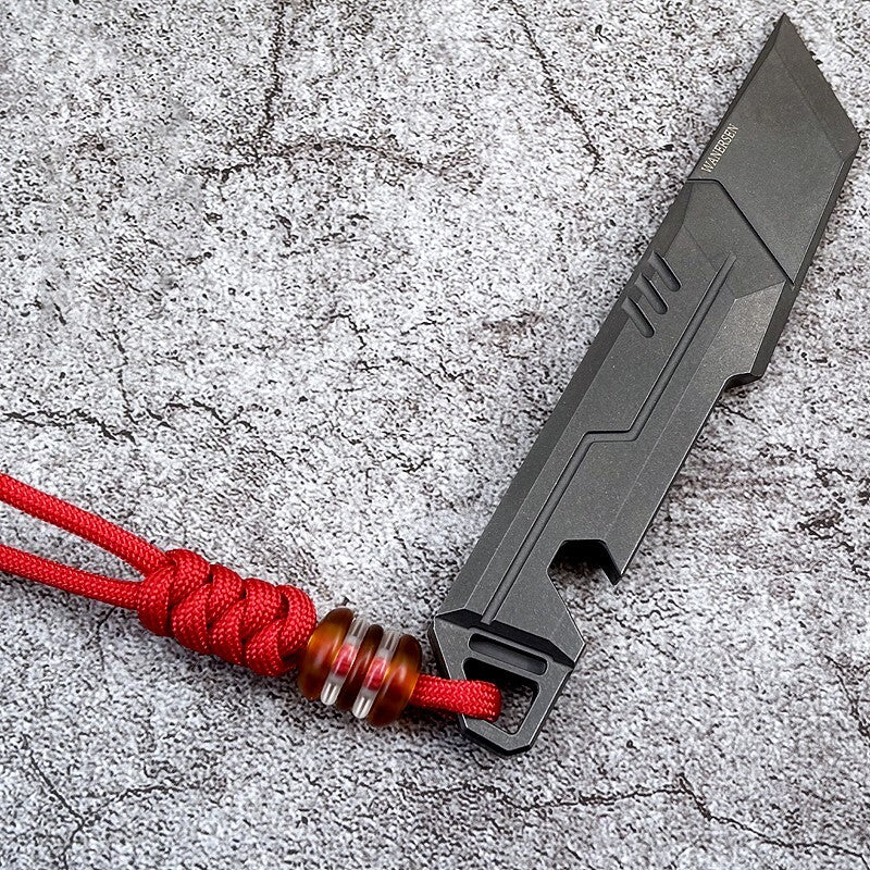 PEI Acrylic Knife paracord Lanyard Bead Pendant EDC DIY Necklace Pendant 07FC0E-D4 - KOEEK