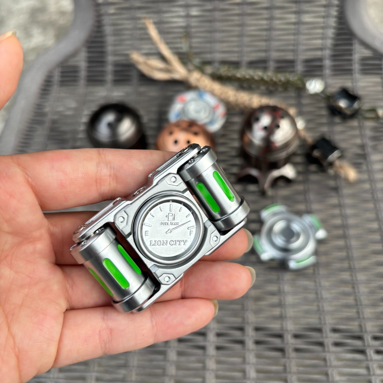 EDC Fidget Spinner Spinning Top Fidget Toys Relieve Adult Stress Magnetic Metal 07FC0E-D4 - KOEEK