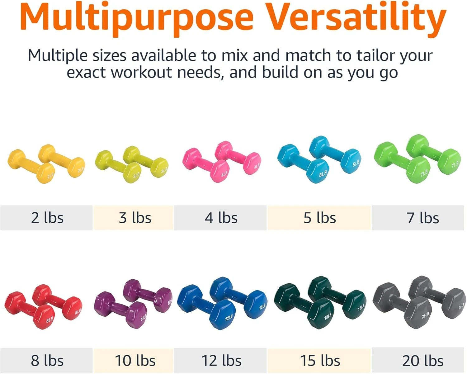 Vinyl coated dumbbell hand weights 07FC0E-D4 - KOEEK