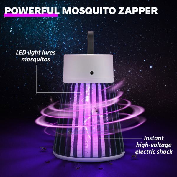 ny Mosquitos Exterminador De Insectos Electrico Mata Lampara Moscas Trampa con LED