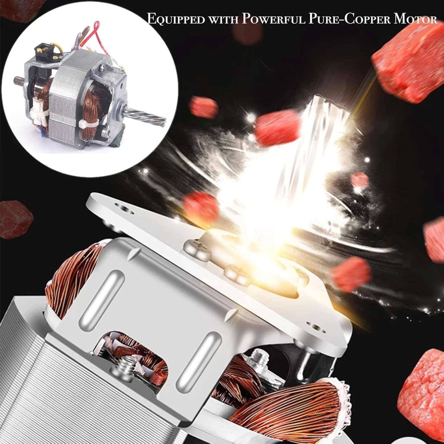 Electric meat grinder and sausage maker Stainless steel cutting blade 07FC0E-D4 - KOEEK