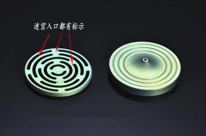 Titanium Alloy Maze Spinning Top Coin Hand Spinner Anti Stress EDC Fidget Toy 07FC0E-D4 - KOEEK